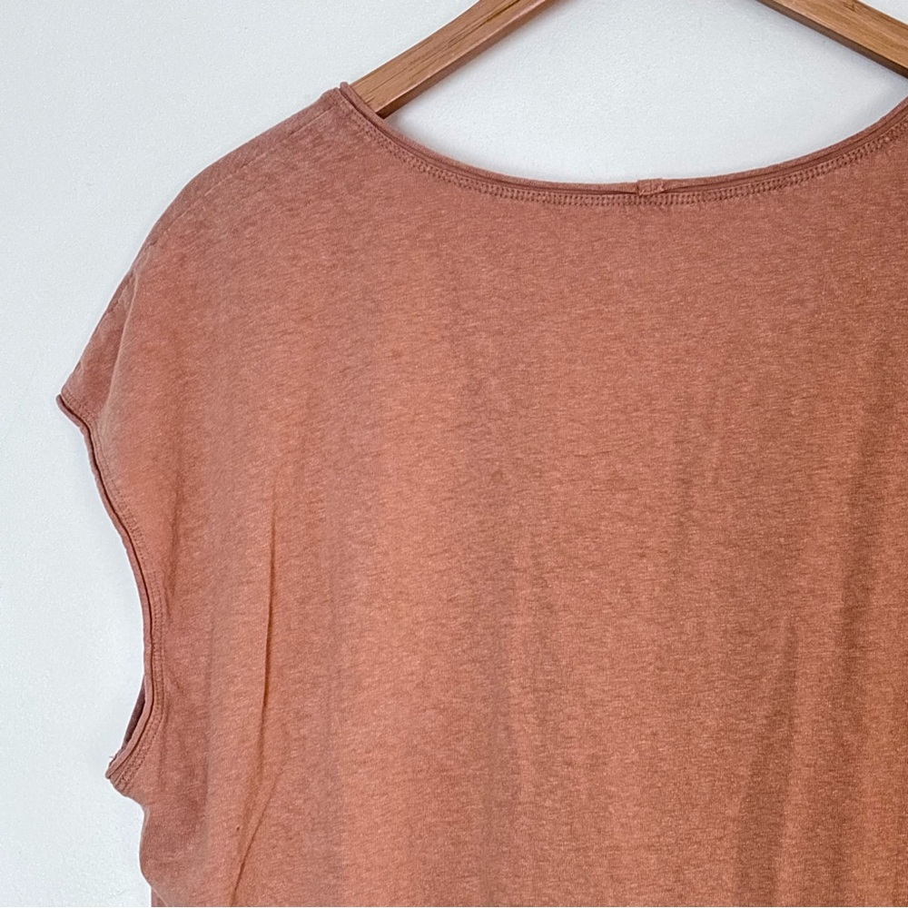 Everlane Boxy Vneck Shirt Size Large Hemp Organic Cotton Essential Basic Tee B54 - Picture 10 of 13